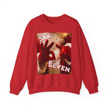 Funny 67 Six Seven Meme Christmas Sweatshirt