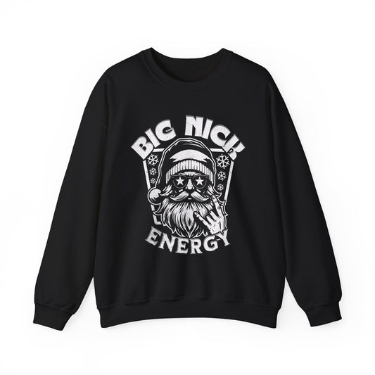 Big Nick Energy Christmas Sweatshirt | Trendy Retro Holiday Sweatshirt