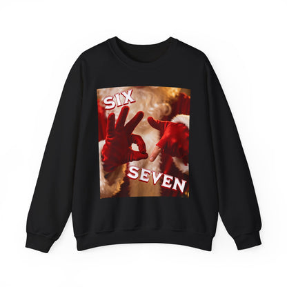 Funny 67 Six Seven Meme Christmas Sweatshirt