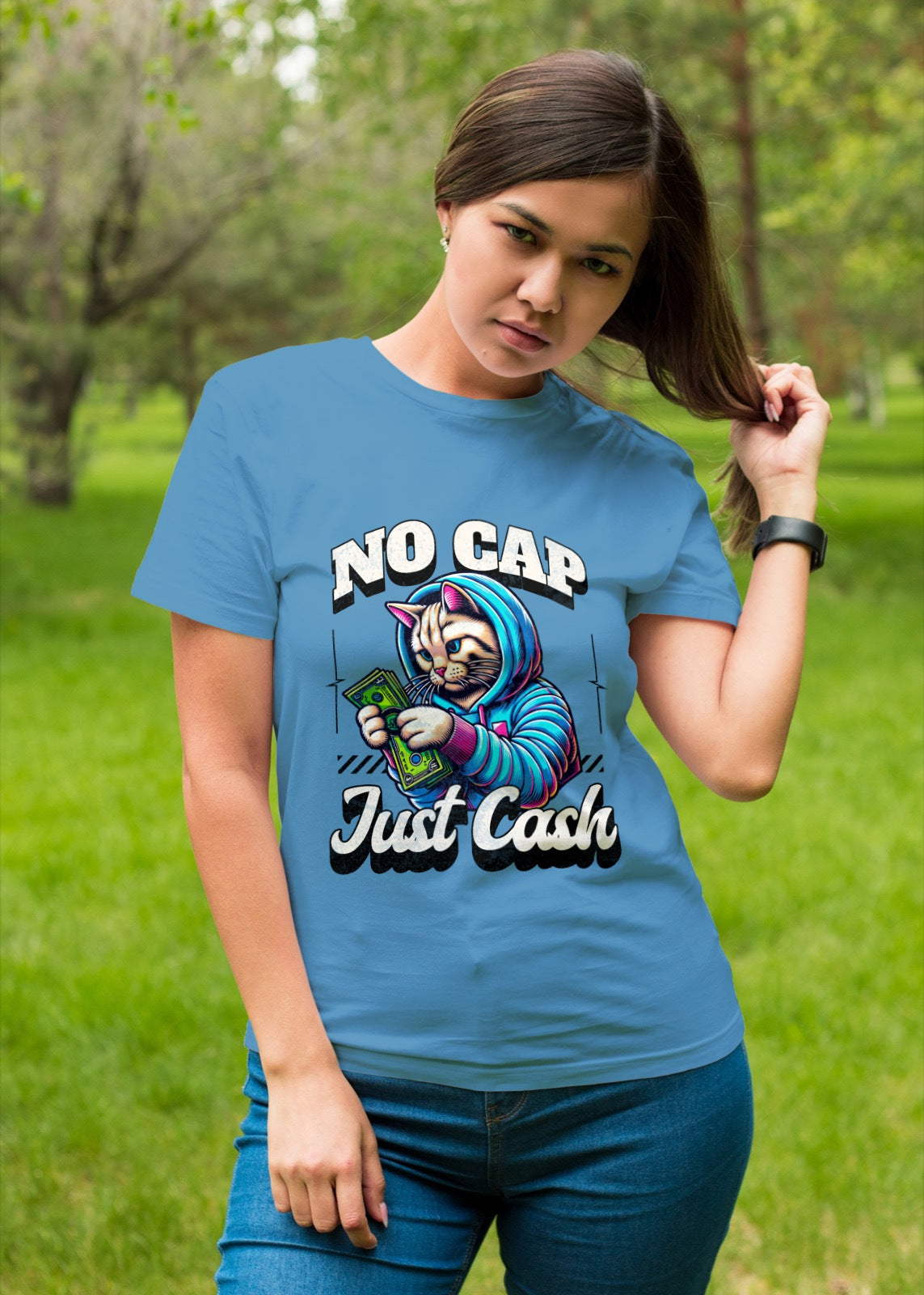 No Cap Just Cash Tee