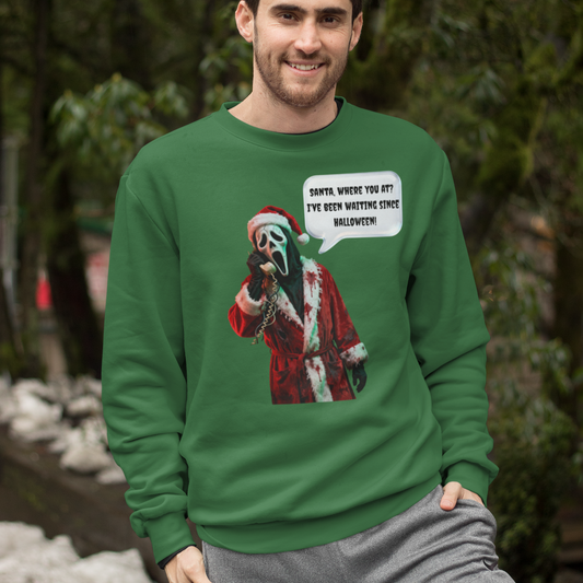 Scream Christmas Sweatshirt | Spooky Christmas Sweatshirt