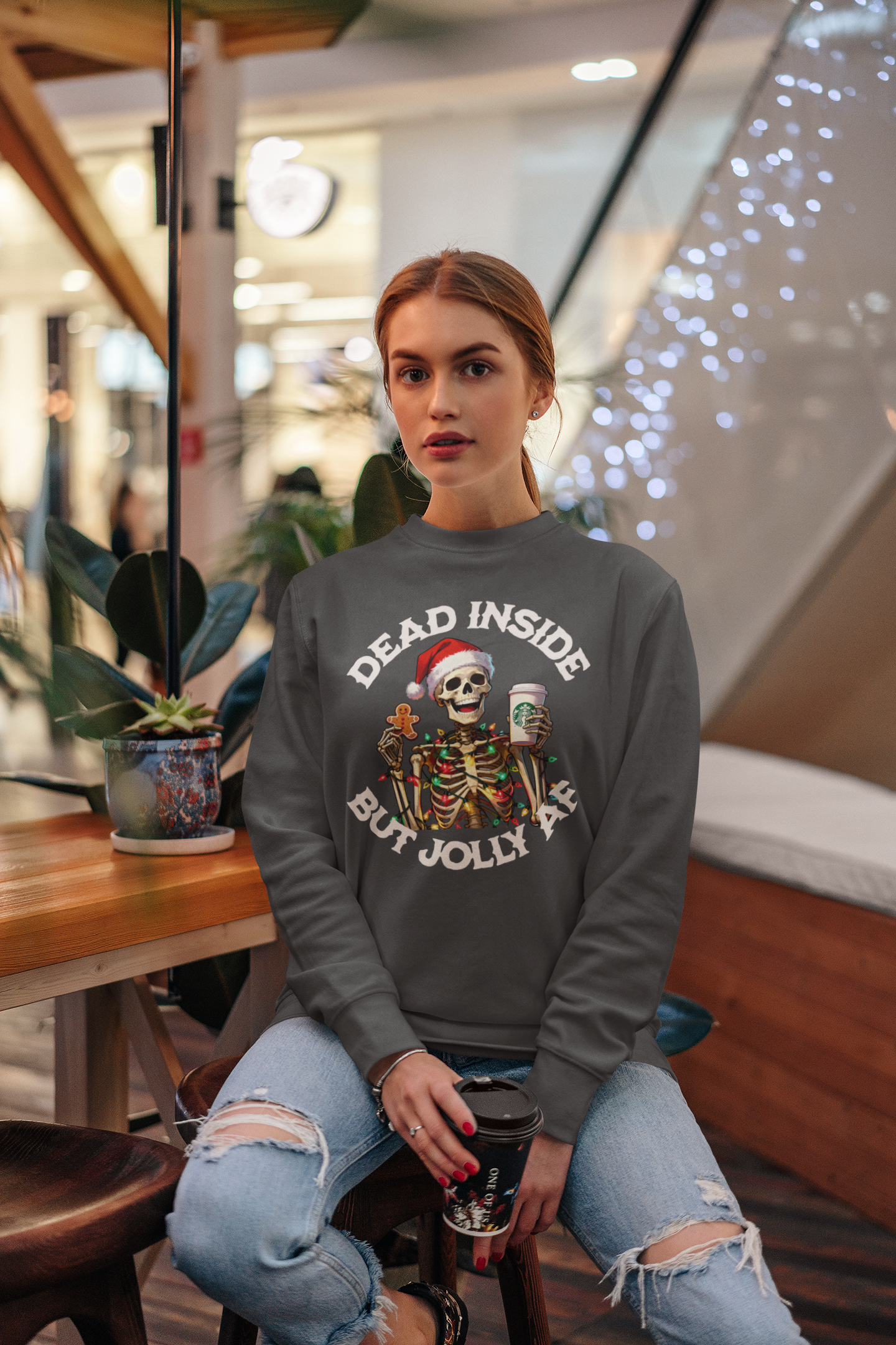 Dead Inside But Jolly AF Sweatshirt