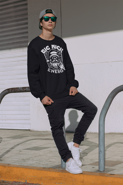 Big Nick Energy Christmas Sweatshirt | Trendy Retro Holiday Sweatshirt