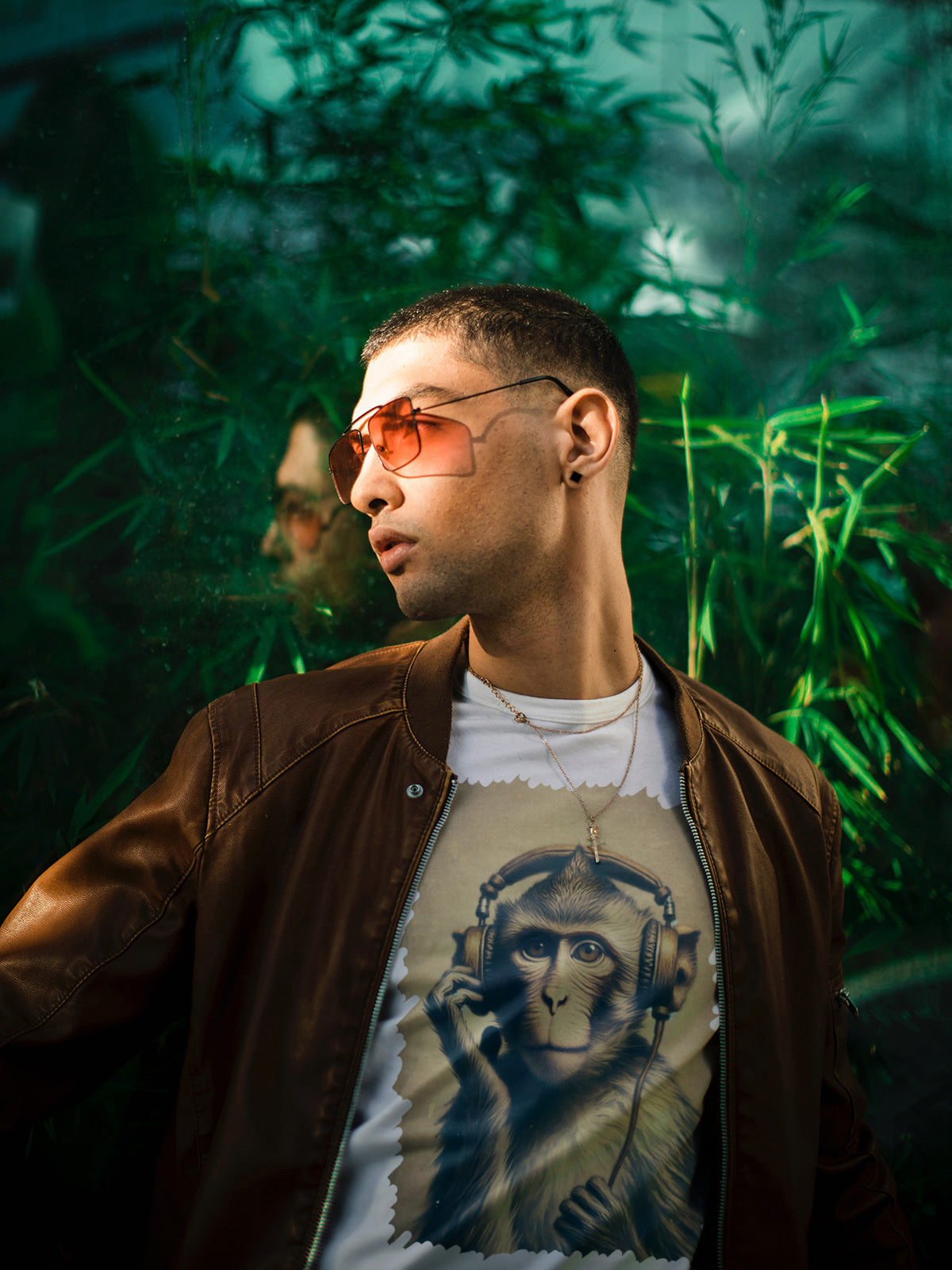 Positive Vibes Monkey Rocking Music Tee