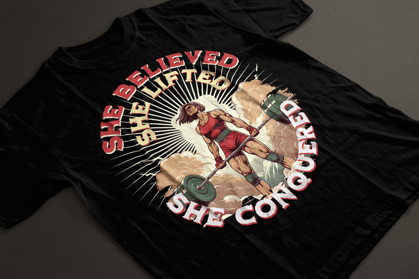 She Believed. She Lifted. She Conquered.