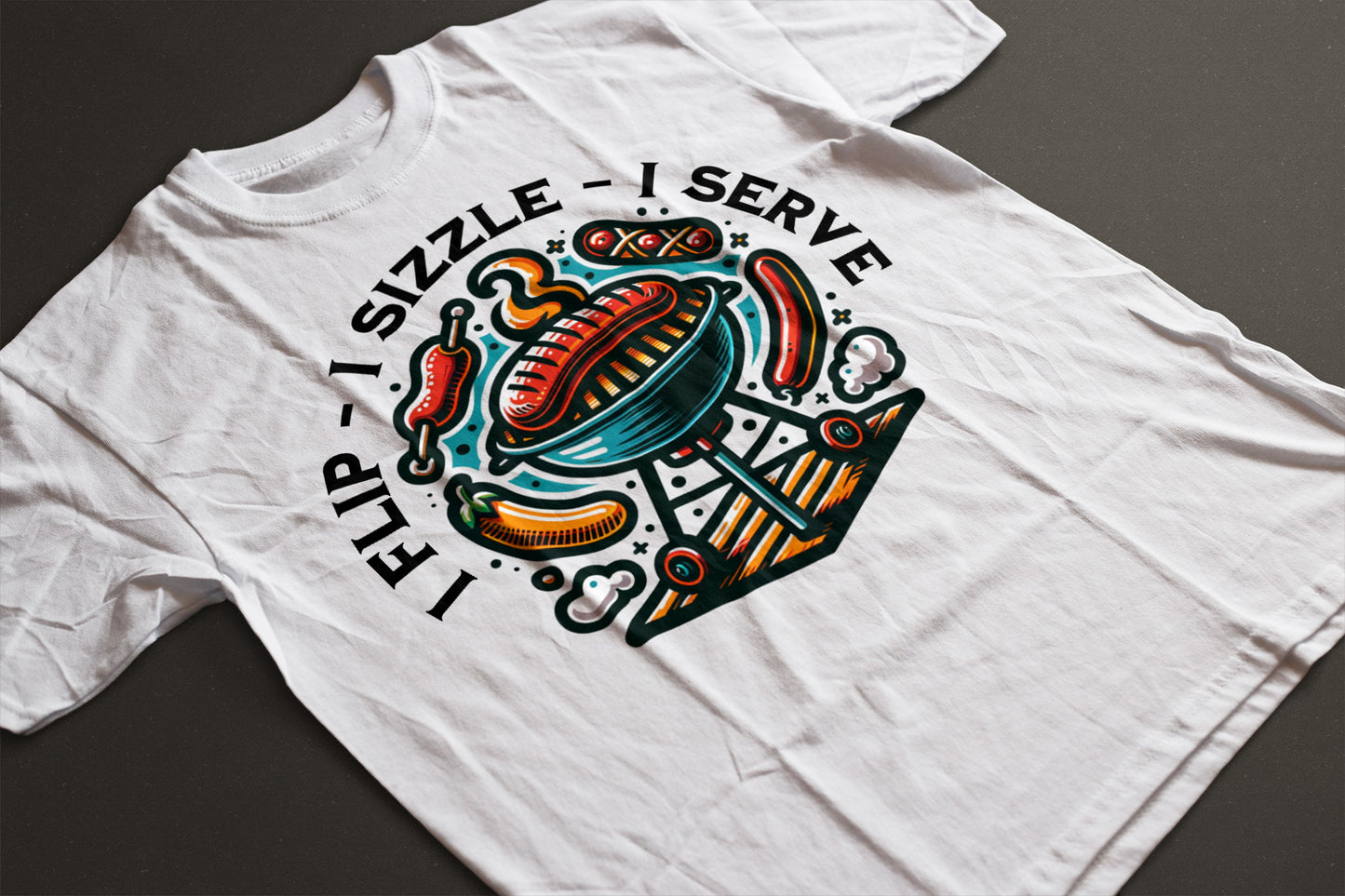 I Flip. I sizzle. I Serve.